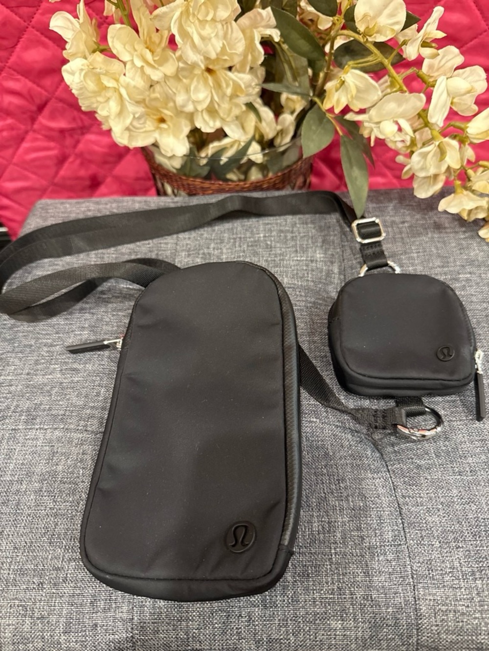 lululemon athletica Black Crossbody with Detachable Mini Pouch